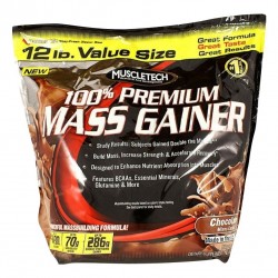 Muscletech 100% Mass Gainer (Chocolate) - 12 LBS (5.4 Kg)