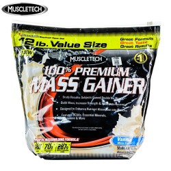 Muscletech 100% Mass Gainer (Vanilla) - 12 LBS (5.4 Kg)