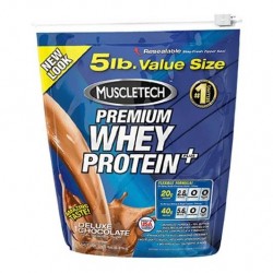 MuscleTech 100% Premium Whey Protein Plus, 5 lb Chocolate - MuscleTech