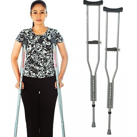 Vissco Invalid Under Arm Auxiliary Crutches-0905