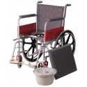 Invalid Wheelchair Regular with Commode / Mag Wheel - Vissco