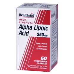 Mega Strength Alpha Lipoic Acid 250mg, 60 Capsules - HealthAid 