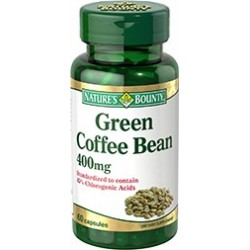 Green Coffee Bean Supplement 400 mg - 60 Capsules -  Nature's Bounty 