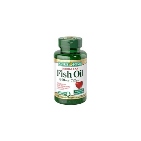 Odorless Fish Oil 1200 mg 60 softgels