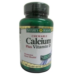 Chewable Calcium Plus Vitamin D 100 Wafers -  Nature's Bounty 