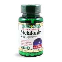 Melatonin Super Strength,  5mg  60 Softgels -  Nature's Bounty 