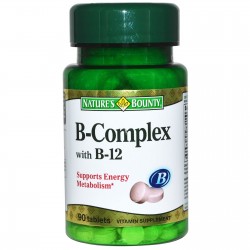  B-Complex Plus B-12 90 Tablets - Nature's Bounty