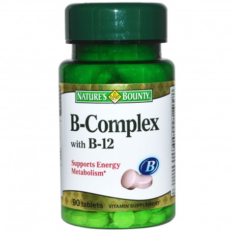 B-Complex Plus B-12 90 Tablets