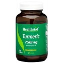 Turmeric 750mg, 60 Tablets - HealthAid 