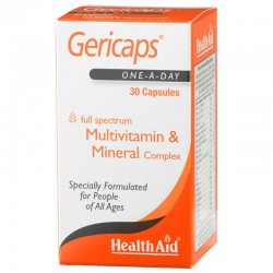 Gericaps Active (with Ginseng and Ginkgo Biloba), 30 Capsules - HealthAid 