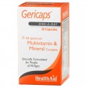 Gericaps Active (with Ginseng and Ginkgo Biloba), 30 Capsules - HealthAid 