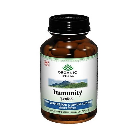 Organic India Immunity 60 Capsules Bottle