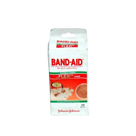 Flexible Fabric Band aid Square 30 Spots - Johnson & Johnson 