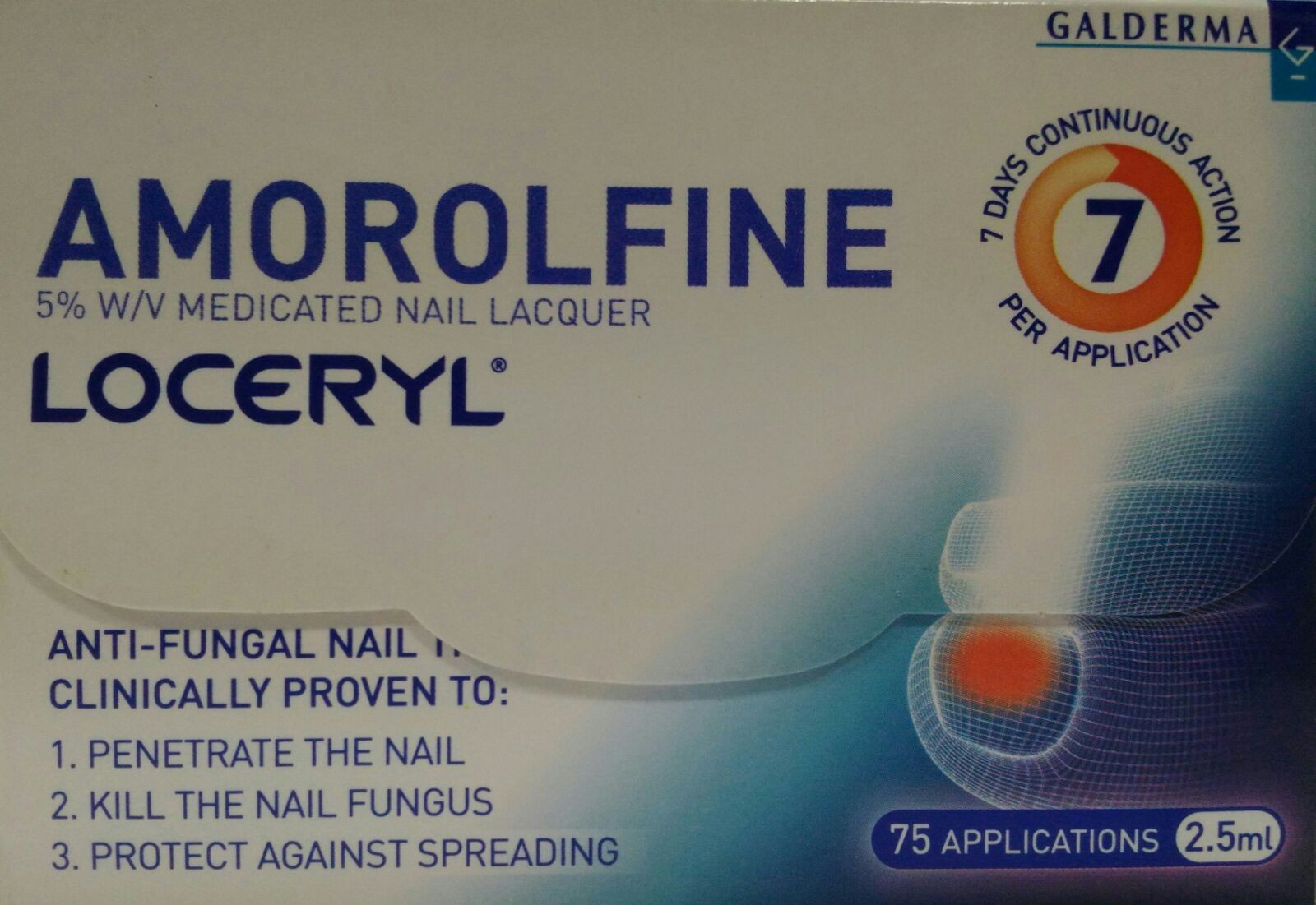 AMOROLFINE LOCERYL NAIL FUNGUS NAIL LACQUER 2.5ML (PACK OF 2) – Beautyzaa